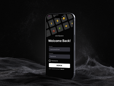 ZenSpace - Sign In / Sign Up Page ui