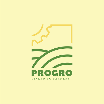 PRORRO: Linked to Farmers app branding business logo farmer logo field gear logo graphic design illustration logo logo design luxury logo minimalist logo professional logo signature logo sun technology logo typography unique logo vector