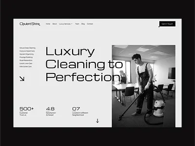 Luxury Cleaning Company Website Design cleaning business cleaning business problem cleaning business solution cleaning company dailyui design elegant cleaning company landingpage luxury cleaning company luxury residential cleaning modern design pixavail studio ui user interface ux design web design web design agency web design studio web designer web designing