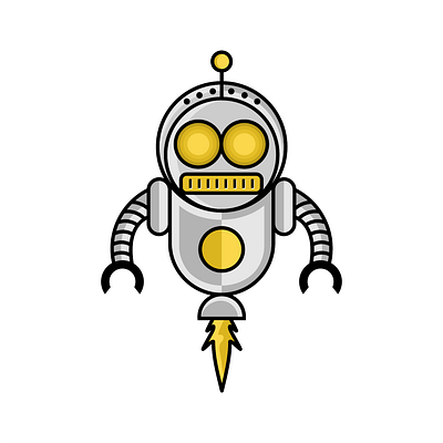 robot 3d animation branding graphic design logo motion graphics robot