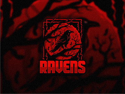 Ravens mascot logo design illustration animal bird brand design esport illustration logo logo design mascot raven vector