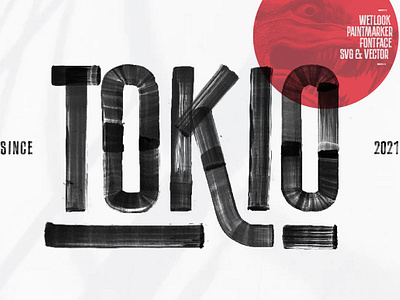 Tokio Marker Font brush font display font handwritten hipster japanese font marker font paintmarker sans serif tokio marker font tokyo used look grunge wet look wet paint