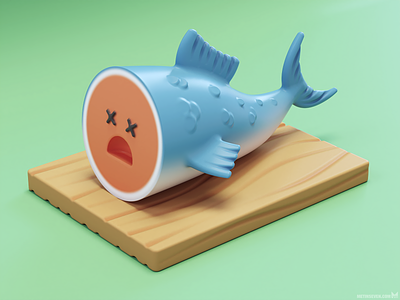 The unfortunate fish 🐟 cute dead death design fish icon icons kawaii