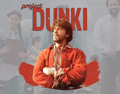 PROJECT DUNKI | COLLAB WITH SRKUBD band branding movie poster movie promotion poster promotion wrist band