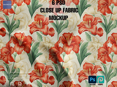 Closeup Fabric Mockup | fabric mockup, curtain mockup, fabrics denim mockup