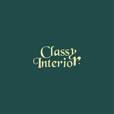 Classy Interior Branding Design branding graphic design logo logo design