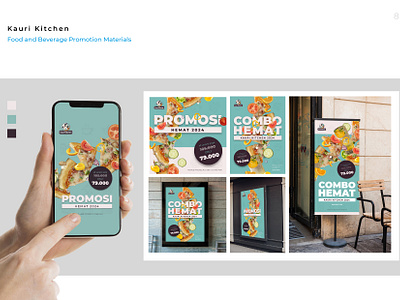 Kauri Kitchen - Promotion Materials branding business content fnb graphic design instagram logo marketing mockup photo manipulation post print promotion rebranding social media content stories template ui