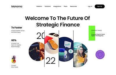 Landing Page clean design landing page minimal ui