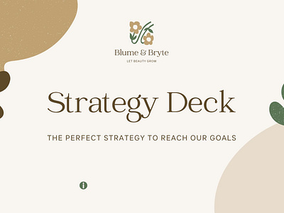 Animated Strategy Deck for Blume & Bryte 3d 3d model branding design designinspiration graphic design illustration logo promotionalmaterial ui ux vector