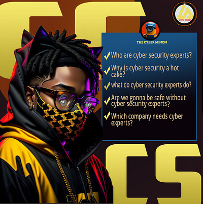 Cyber security questions graphic design