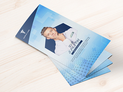 Hospital A4Size Tri Fold Brochures Design branding brochure clean clinic creative work design doctor flyer graphic design hospital print tri fold