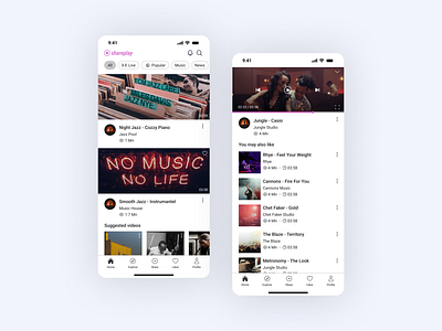 UI Design for Streaming App app design figma ui ux video