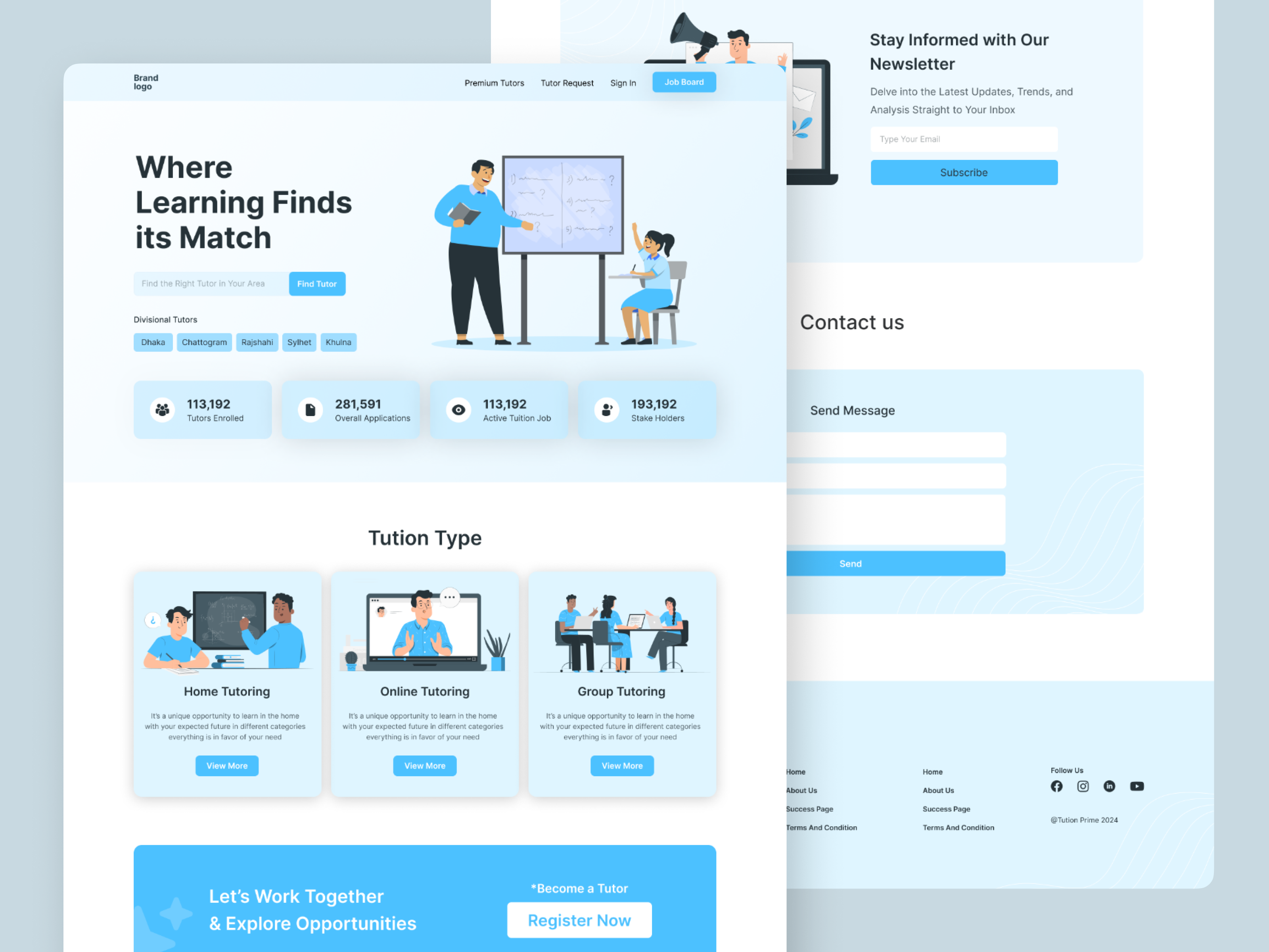 Example of UI/UX For Landing Pages & Web Apps