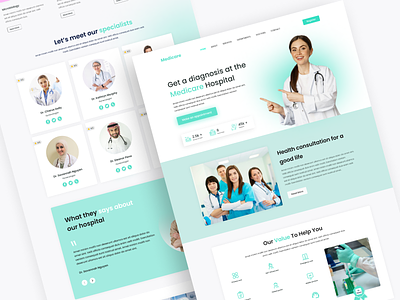 Medical Website app branding clinic website design doctors health care healthcare website hospital. landing page landing page design medical website ui ui design uiux website design