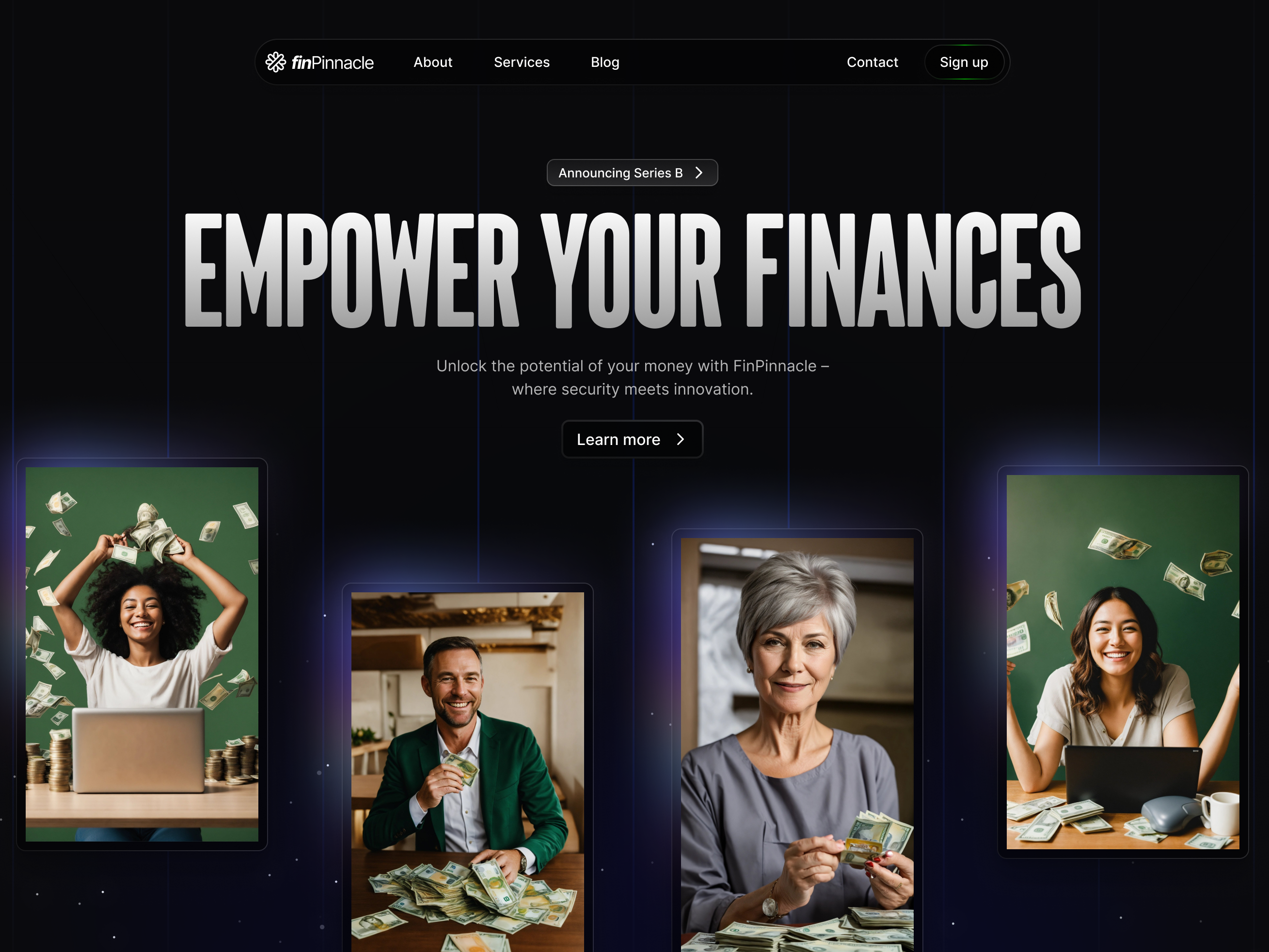 Finance Landing Page Design