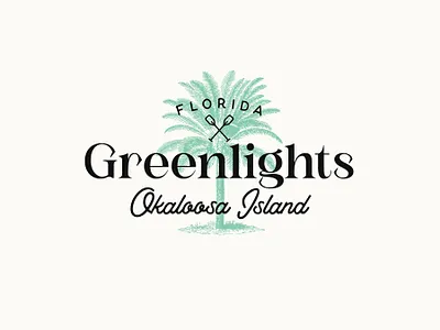 Greenlights florida logo okaloosa palm tree