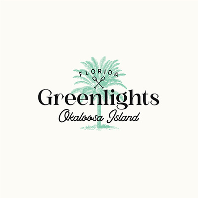 Greenlights florida logo okaloosa palm tree