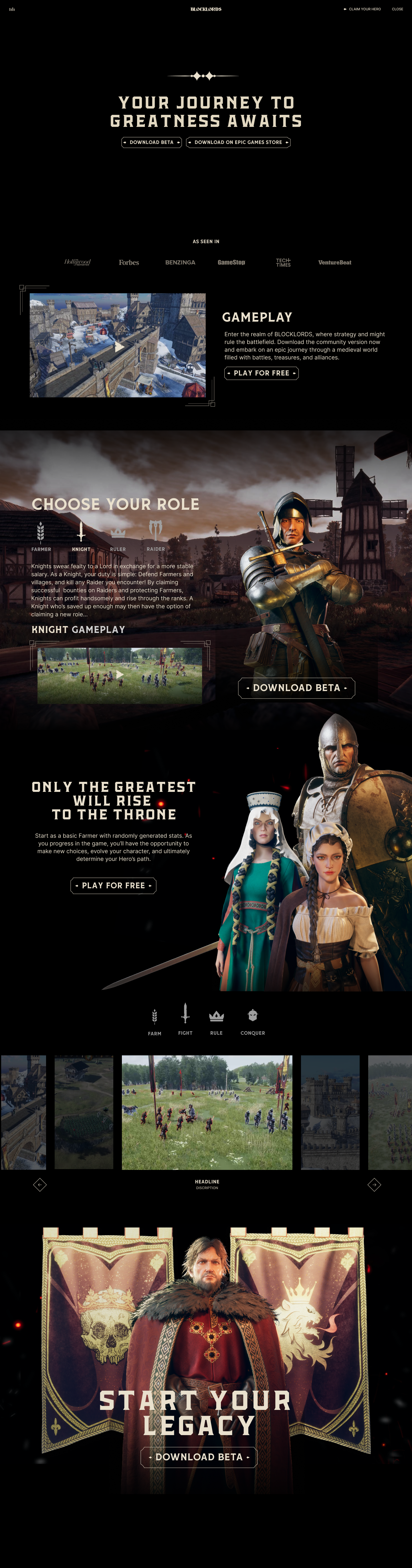 Landing Page Blocklords branding graphic design landing page ui web design