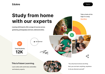 Redesigned a post of Edukre graphic design ui