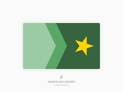 Maine Flag Concept branding design flag