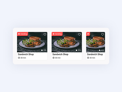 Responsive Card Design for Food Ordering App app card design figma food ordering responsive ui ux