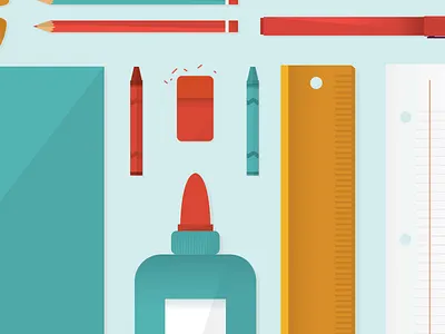 School Supplies Drive colorful drive school supplies