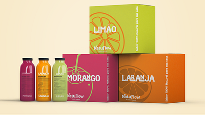 NatuFlow - Produtos Naturais brand branding design graphic design illustration juice logo marca natural natural products symbol