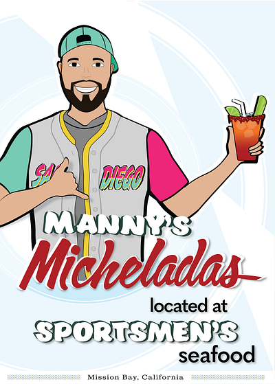 Manny's Micheladas branding design graphic design illustration logo vector