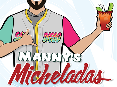 Manny's Micheladas branding design graphic design illustration logo vector