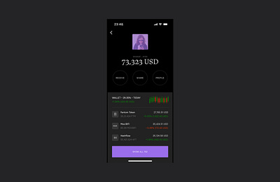 Crypto wallet | Web3 app | DeFi app creativedesign crypto defi design mobile app product design typography ui ux uxui web3