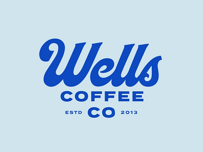Wells coffee logotype animation animation branding logo
