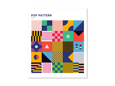 Geometric Pop Pattern abstract art digital art flat design geometric geometric art geometric design geometric pattern geometric shapes illustration pattern pop art vector art