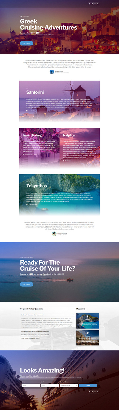 Travelous - Wordpress Landing page asif riaj figma ui uiux web design web development website wordpress xd