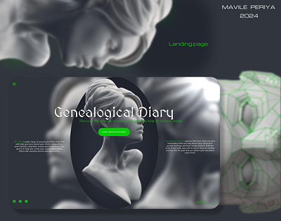 Landing page | Genealogical DNA tests design figma landing page single page website ui webdesign