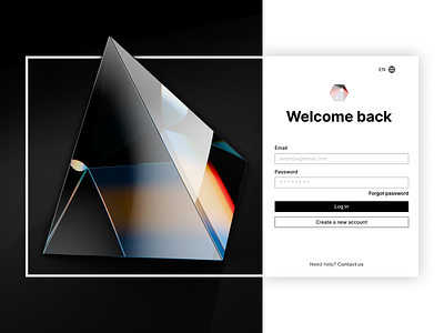 Minimalist login page by Rudro Khan login page minimalism modern ui unsplash web design