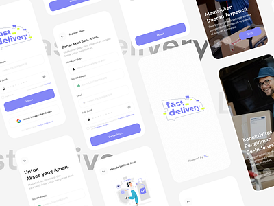 Fast Deliver - Efficient Express Delivery Solution app delivery design express food marketplace resposive ui uiux ux research web website
