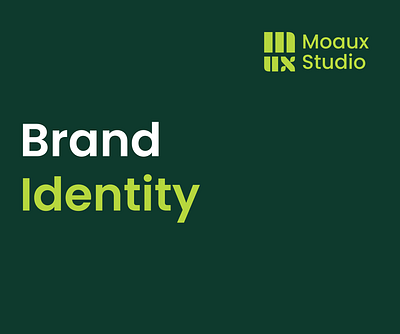 MOAUX Design Studio Brand Identity agency brand brandidentity branding design graphic design logo logodesign ui uidesign uiux ux uxdesign