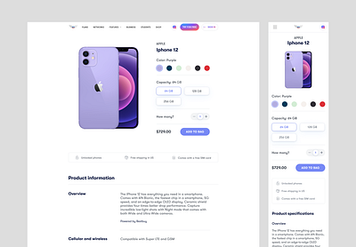 Product Detail Page marketing page ui uidesign uiux website