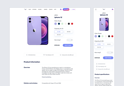 Product Detail Page e commerce marketing page product details shop page ui uidesign uiux website