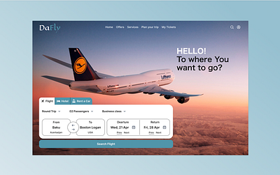 Flight Search dailyui design ui uidesign ux website