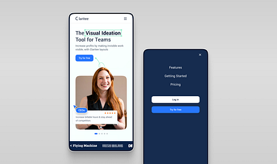 Claritee.io | Mobile Redesign claritee figma prototype ui ux