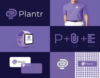 Plantar logo concept 3d logo brand design graphic design letter logo logo design logo idea visual identiy