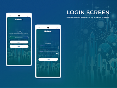 Mobile Login Screen login screen mobil ui