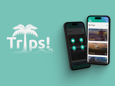 Trips! Travel Made Easy App Travel App app app design application branding designer figma graphic design landing logo mobile mockup travel typography ui ux web app web application web design