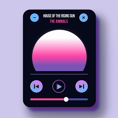 DailyUI - 009 // Music Player (Figma) design figma illustration ui ux vector