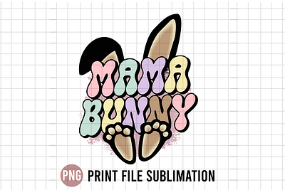 Mama Bunny png design bunny bunny mama easter easter day happy easter mama