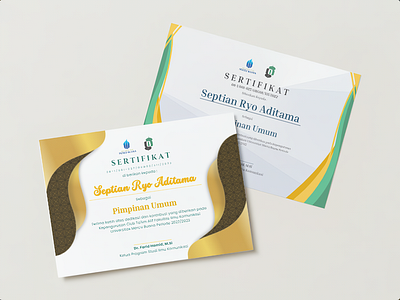 SERTIFIKAT KEPENGURUSAN ORGANISASI certificate islamic modern design organisasi sertifikat simple design