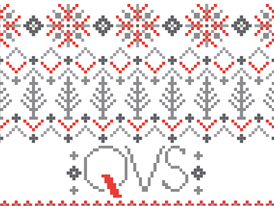 QVS winter knit logo