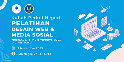 SPANDUK / BANNER PELATIHAN / WORKSHOP banner graphic design motion graphics school social media workshop