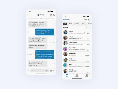 UI Design for Messaging App app chat design figma mobile screen ui ux